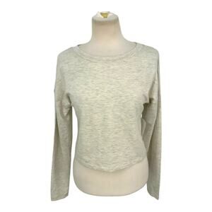 Honeydew Intimates Gray Heathered Crop Sweatshirt Size Small NWOT